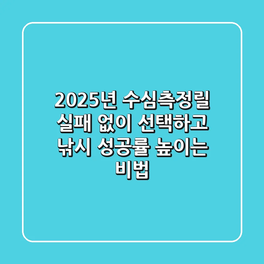 2025년 수심측정릴: 실패 없이 선택하고 낚시 성공률 높이는 비법