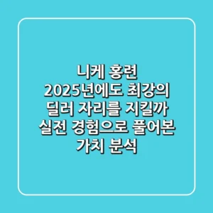 니케 홍련, 2025년에도 '최강의 딜러' 자리를 지킬까? 실전 경험으로 풀어본 가치 분석