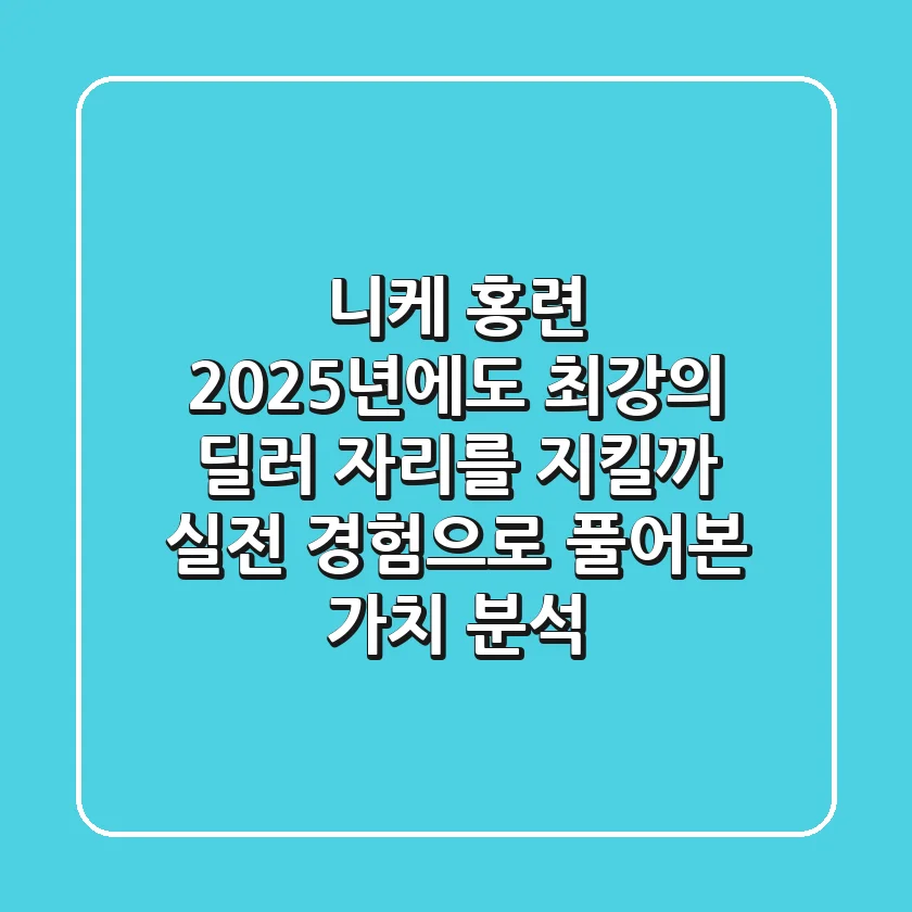 니케 홍련, 2025년에도 '최강의 딜러' 자리를 지킬까? 실전 경험으로 풀어본 가치 분석