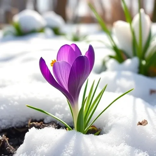 봄꽃 크로커스, 건강하게 키우는 관리 노하우 (물 주기, 비료, 햇빛)