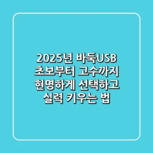 2025년 바둑USB, 초보부터 고수까지 현명하게 선택하고 실력 키우는 법